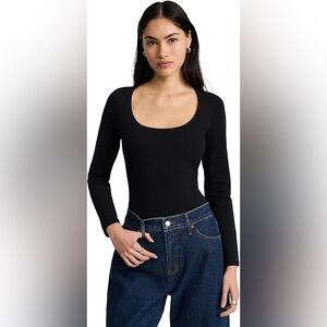 Express Black Long Sleeve Bodysuit
